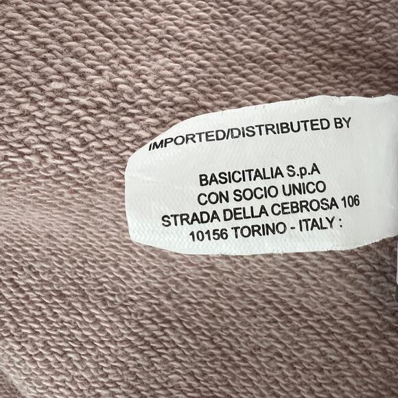 Robe di Kappa Pink Hoodie Cotton Blend Long Sleeves Front Pocket Pullover Sz XL - Picture 10 of 11